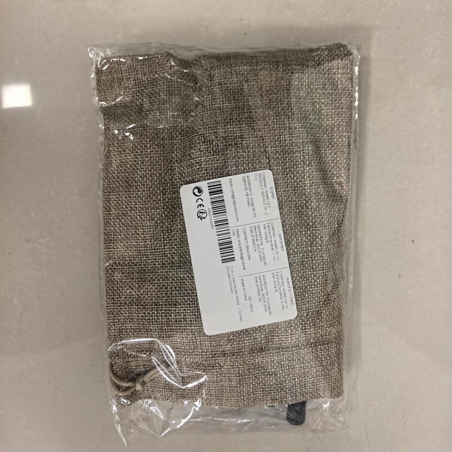 Succulent tool set 12-in-1 stainless steel with linen storage bag for indoor plants