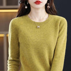 Women knit sweater pullover long sleeve in multiple colours