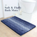 Chenille bath mat non-slip quick-dry for bathroom and entrance