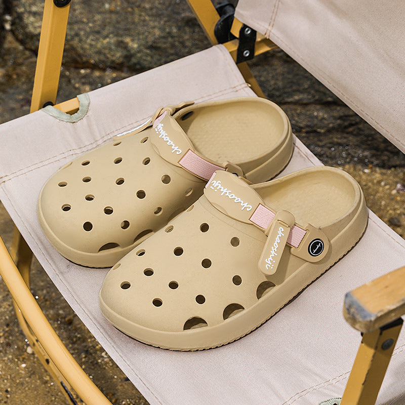Breathable lightweight clogs with slip-resistant outsole and ergonomic footbed