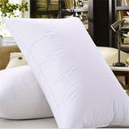 Bed pillows set of 2 with soft breathable 100% cotton cover, all seasons
