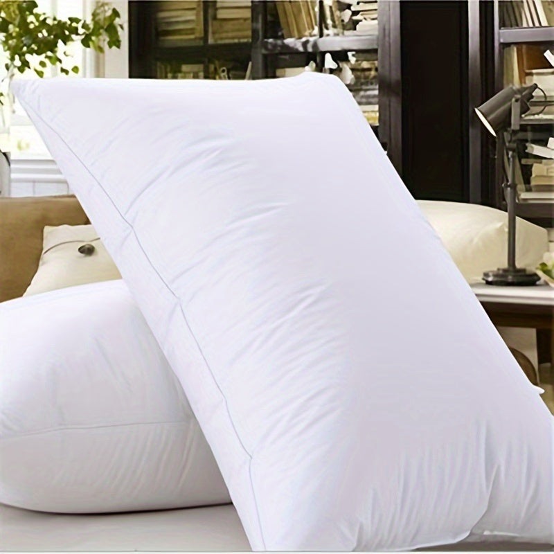 Bed pillows set of 2 with soft breathable 100% cotton cover, all seasons
