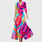 Women's elegant dress flattering fit versatile day to evening multiple colours