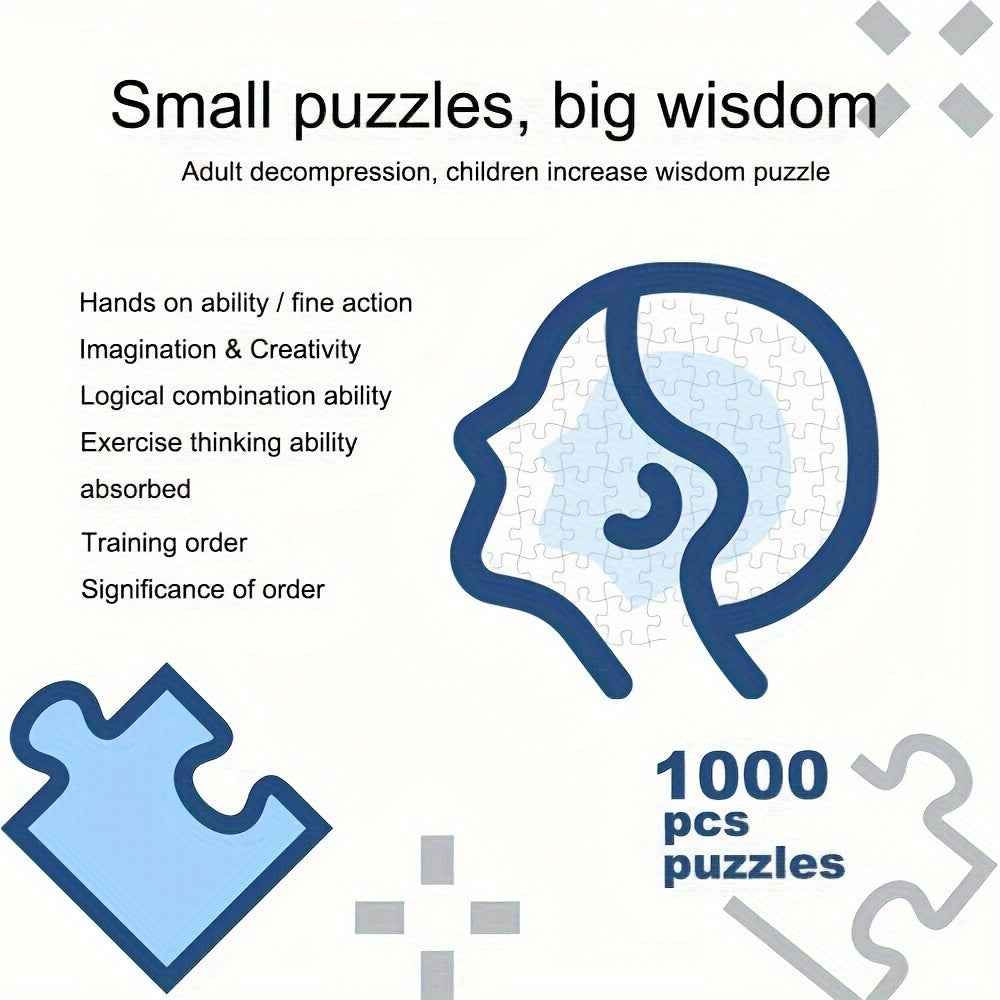1000-piece round zodiac puzzle featuring all 12 signs, matte finish, 67 cm diameter