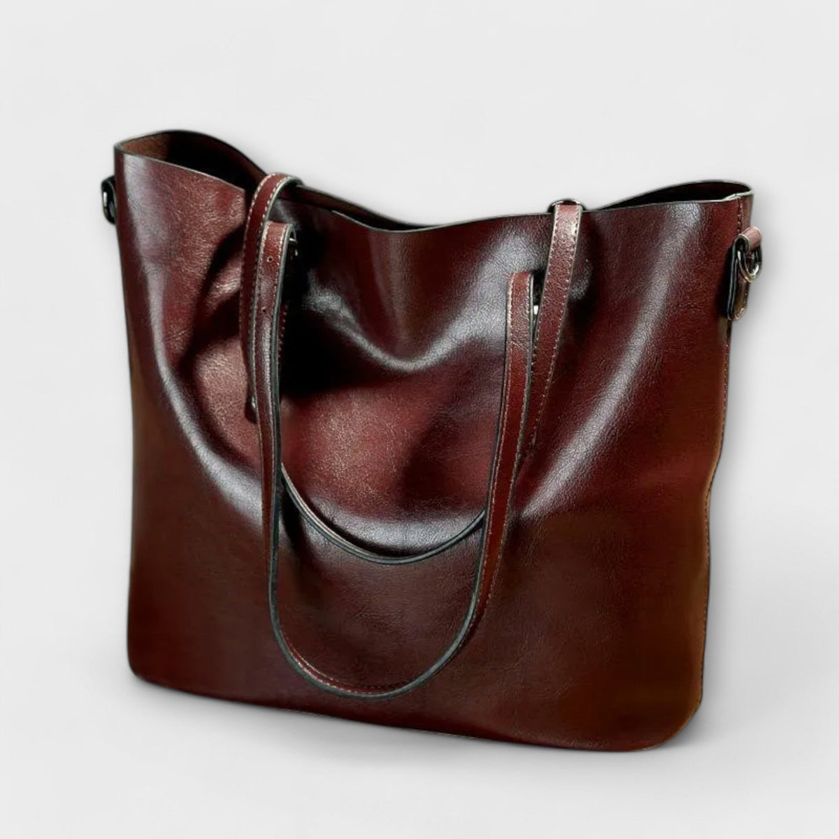 Women vintage structured shoulder bag with short handles in multiple colours