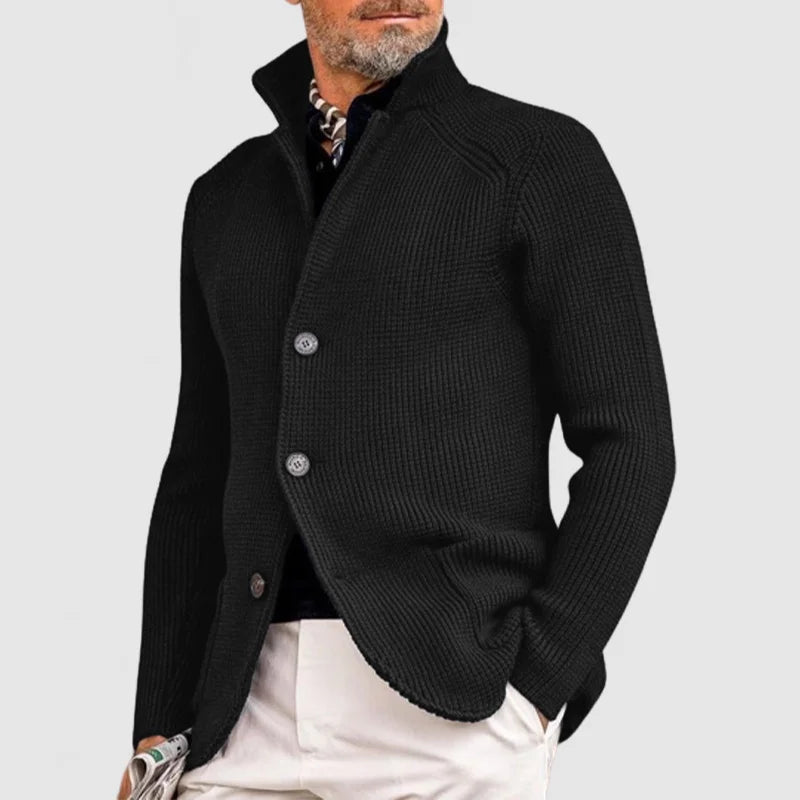 Men's knit vest mixed wool slim fit, smart casual knitwear