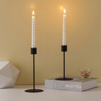 Metal candle holders set of 2, table decoration for wedding, dinner and holidays