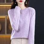 Women knit sweater pullover long sleeve in multiple colours