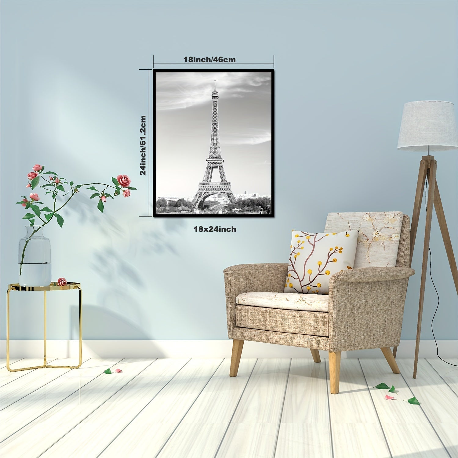 Black wall photo frames set of 2 for posters and artwork, vertical mounting