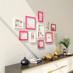 11-piece gallery wall photo frame set, drill-free classic style, multiple sizes
