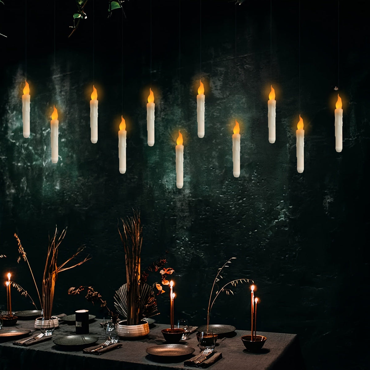 LED Candles Christmas 12 Pack Flameless Floating Remote Control