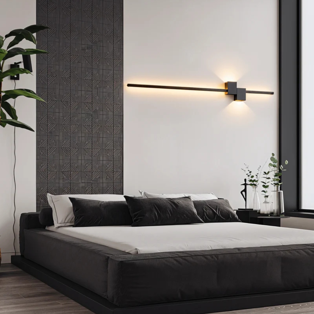 LED wall light minimalist aluminum indoor lamp warm white 3000K