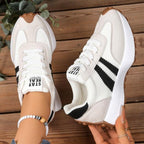 Women's platform sneakers with arch support and breathable upper, multi-color