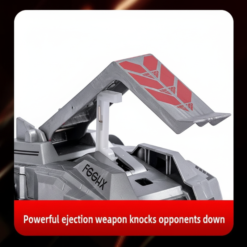 2 Player RC Battle Cars Set transforming armored combat vehicles with 2.4GHz remote control