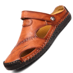 Orthopedic Sandals Unisex Crocodile Print Leather Casual Style