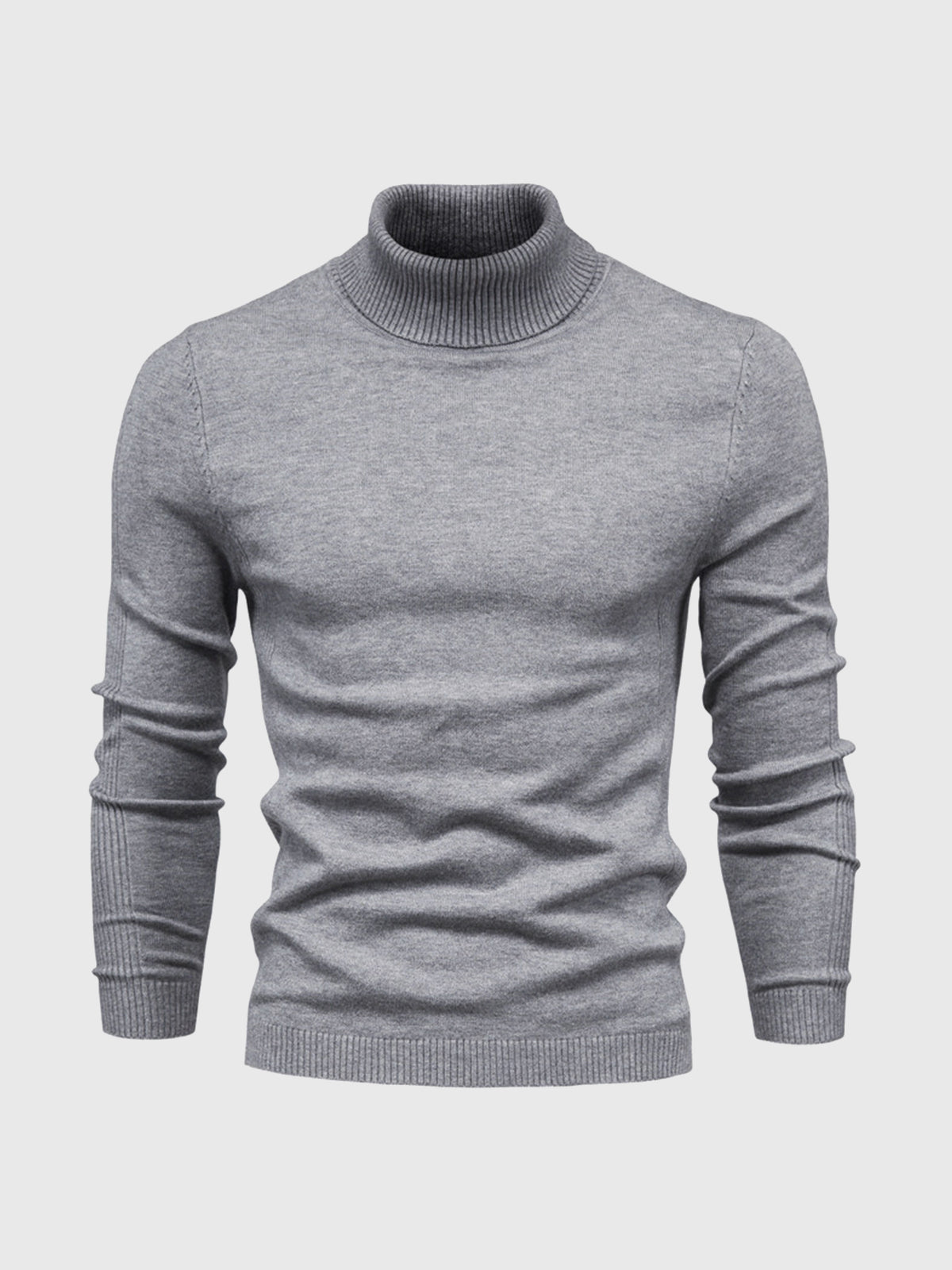 Men's turtleneck sweater slim fit cotton, autumn winter