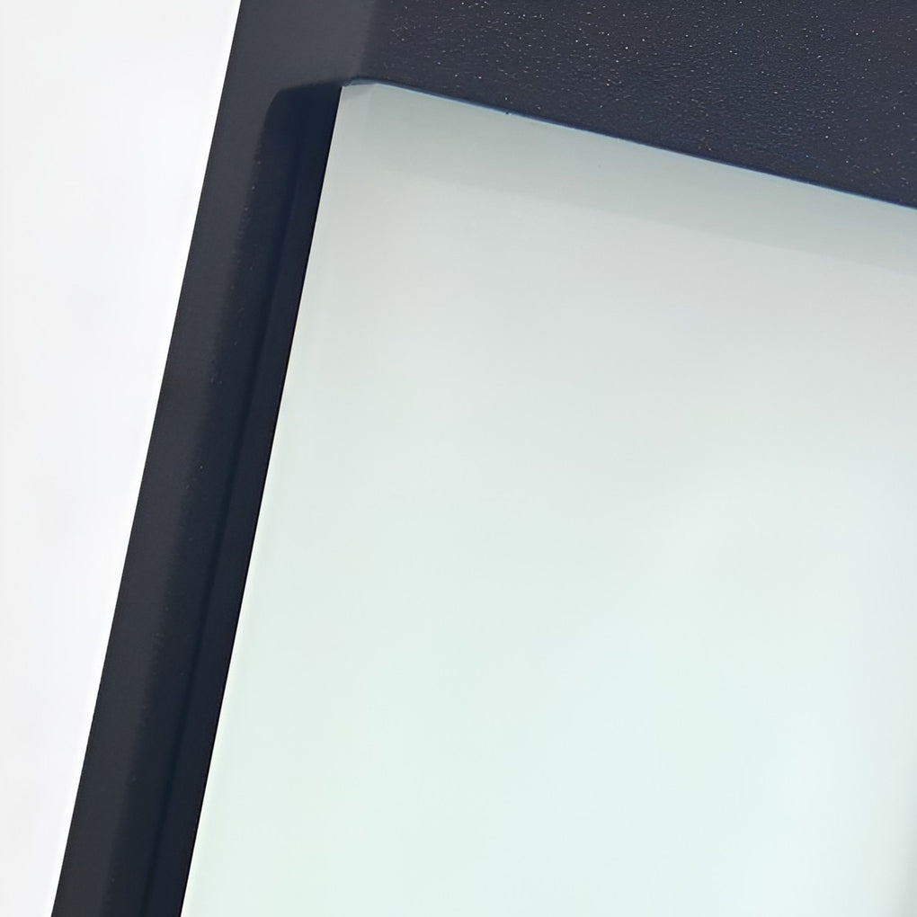 Solar wall lamp black IP44 waterproof warm white LED outdoor 2 pack