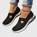 Women orthopedic walking shoes with arch support and non-slip rubber sole
