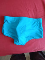 Men Swim Shorts Boxer Briefs Solid Pattern Swimwear