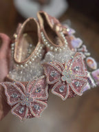 Kids Sandals Little Girls Flat Heel Bow Sequin Rhinestone Glitter Bling