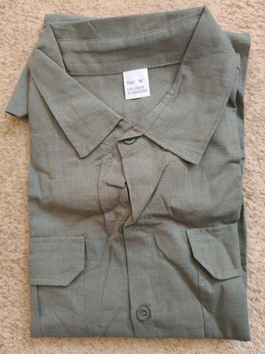 Linen Shirt Men Short Sleeve Casual Plus Size Solid Turn Down Collar