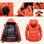 Men's winter jacket waterproof windproof insulated with hood, multiple colours