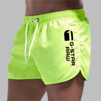 Men's quick dry swim trunks lightweight solid color beach pool shorts