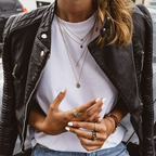 Women vegan leather jacket black minimalist tailored fit