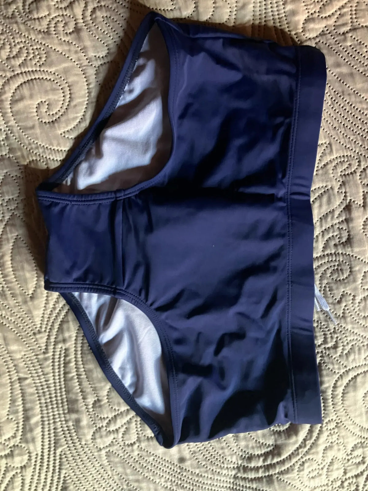 Men Swim Shorts Boxer Briefs Solid Pattern Swimwear