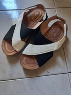 Women Wedge Sandals Peep Toe Lightweight Soft Heel Back Strap