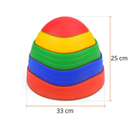 Balance stepping stones kids coordination toy ABS plastic indoor outdoor set of 5