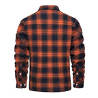 Women plaid fleece lined shacket button-up sherpa interior fall winter