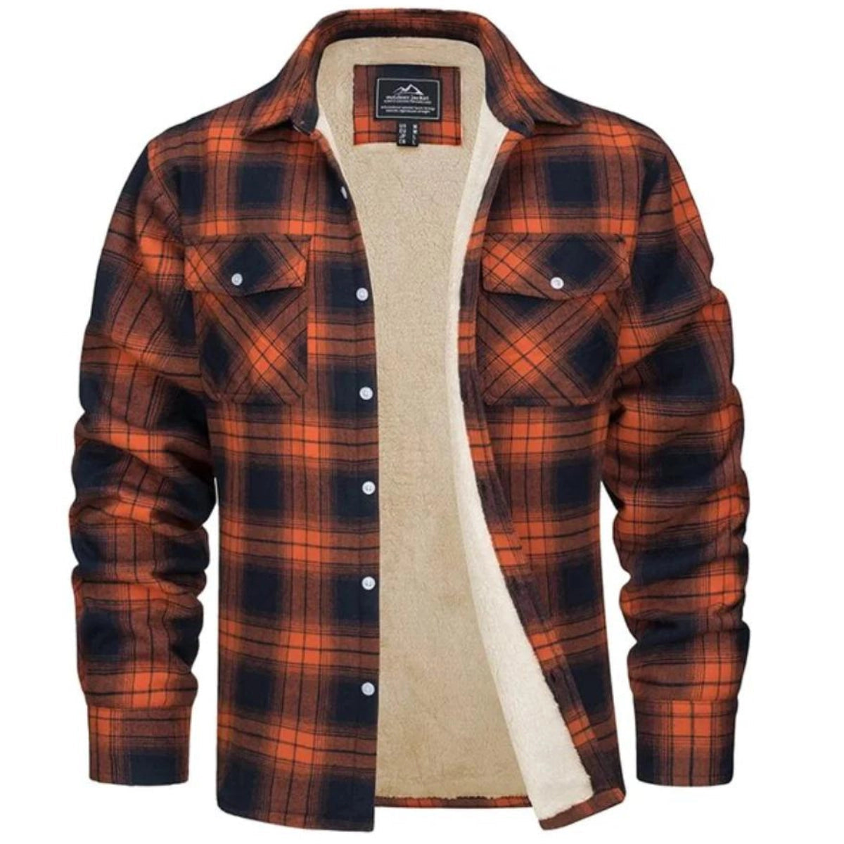 Women plaid fleece lined shacket button-up sherpa interior fall winter