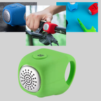 Silicone bike horn 110dB three tone splash resistant compact handlebar mount