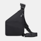 Anti-theft crossbody bag with RFID blocking and hidden zippers for travel