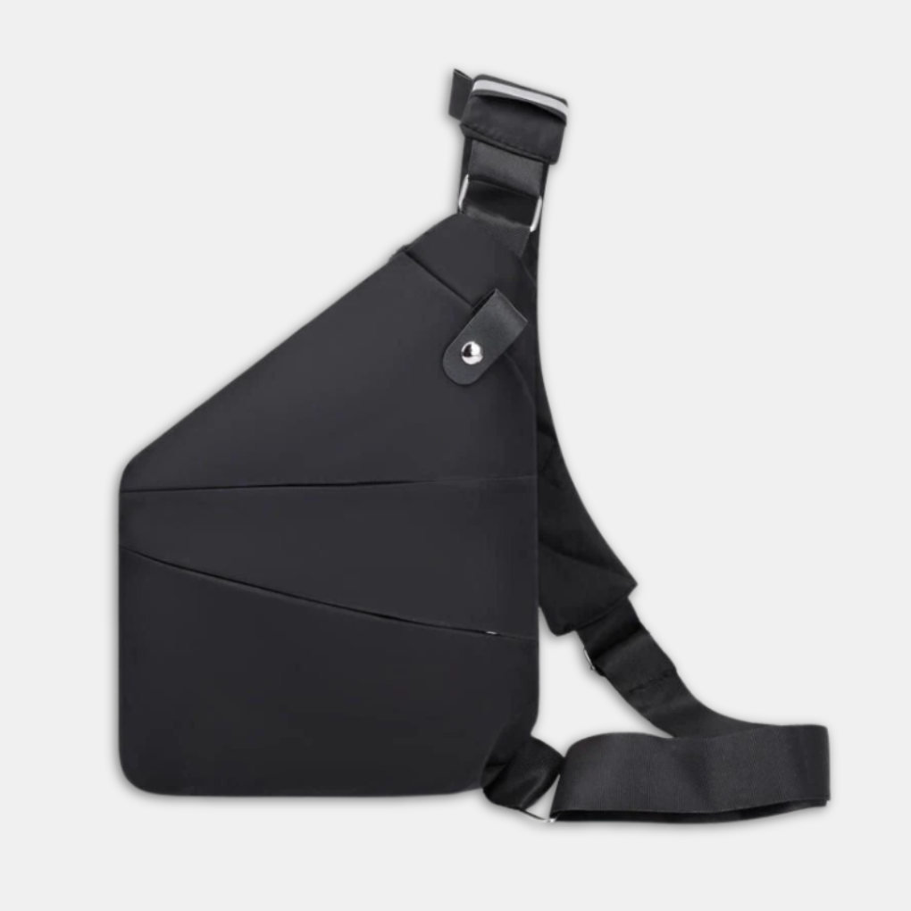 Anti-theft crossbody bag with RFID blocking and hidden zippers for travel