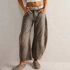 Women's baggy jeans high waist relaxed fit casual denim