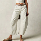 Women's baggy jeans high waist relaxed fit casual denim