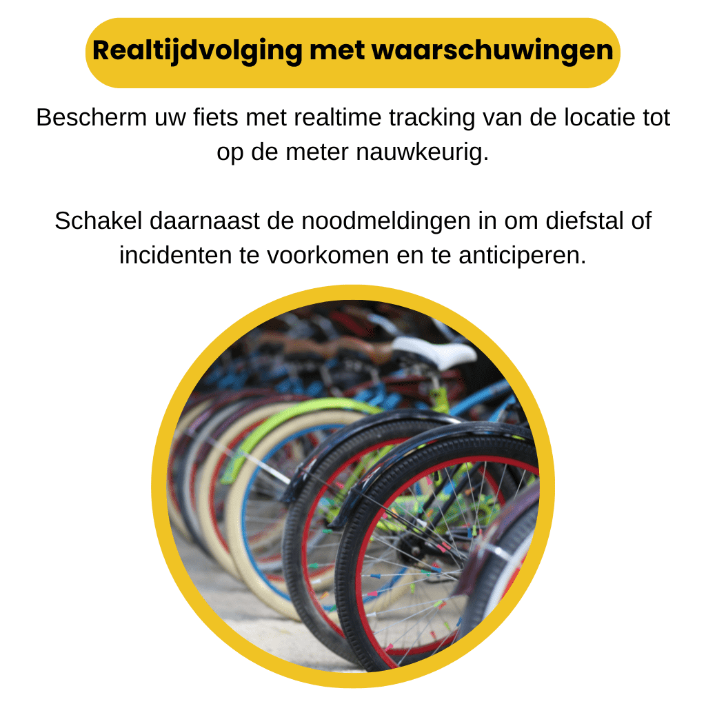 GPS bike tracker with real-time tracking, no subscription, compact and water-resistant