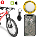 GPS bike tracker with real-time tracking, no subscription, compact and water-resistant