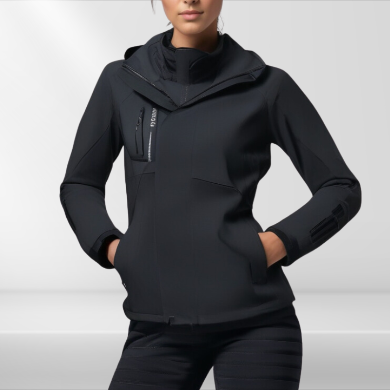 Women 3 in 1 waterproof jacket with removable fleece inner layer