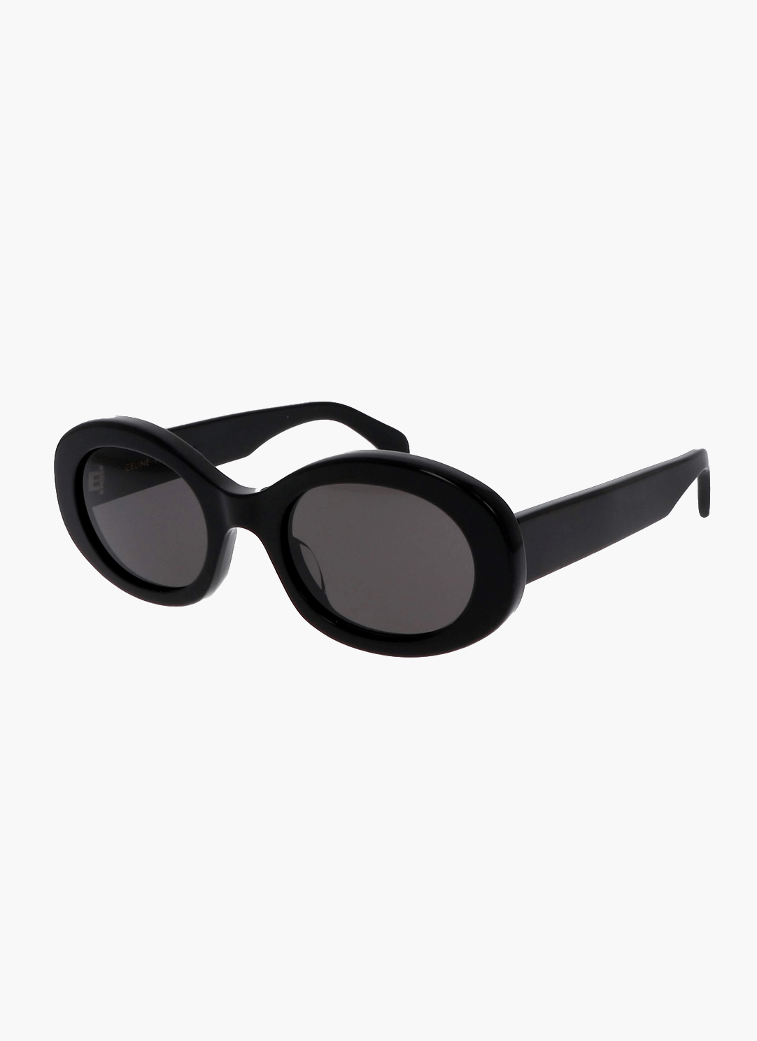 Women oval vintage UV400 sunglasses in black tortoise and cream