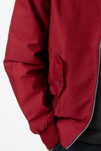 Men bomber jacket zip up Harrington style with ribbed cuffs and inner pocket