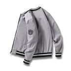 Men's lightweight bomber jacket zip-up Harrington summer style in black, wine, army green