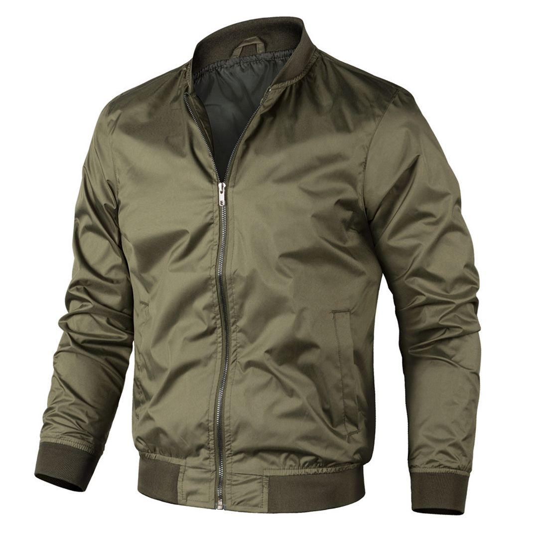 Men's lightweight bomber jacket full zip, summer outerwear in multiple colours