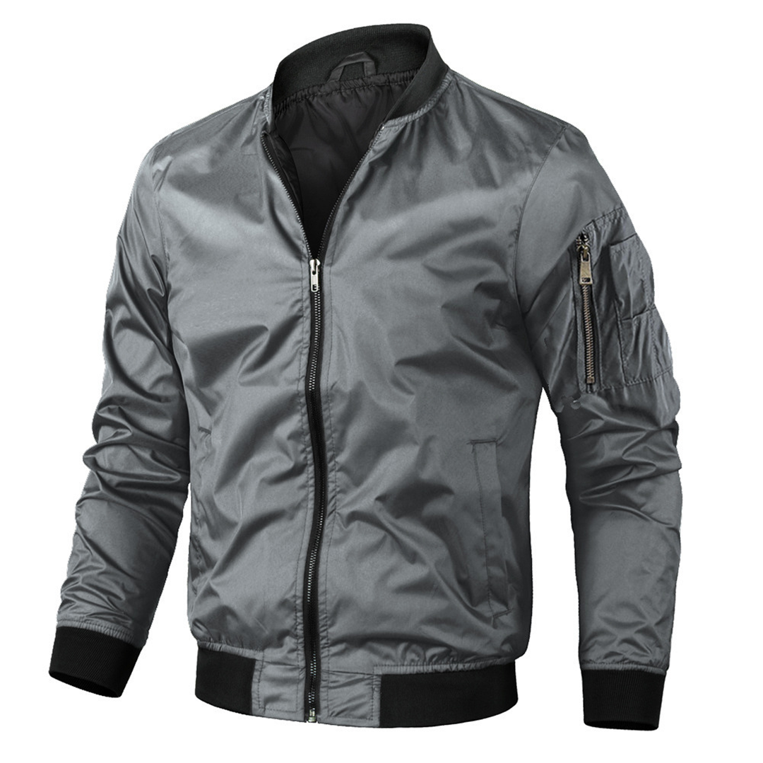 Men's lightweight bomber jacket full zip, summer outerwear in multiple colours