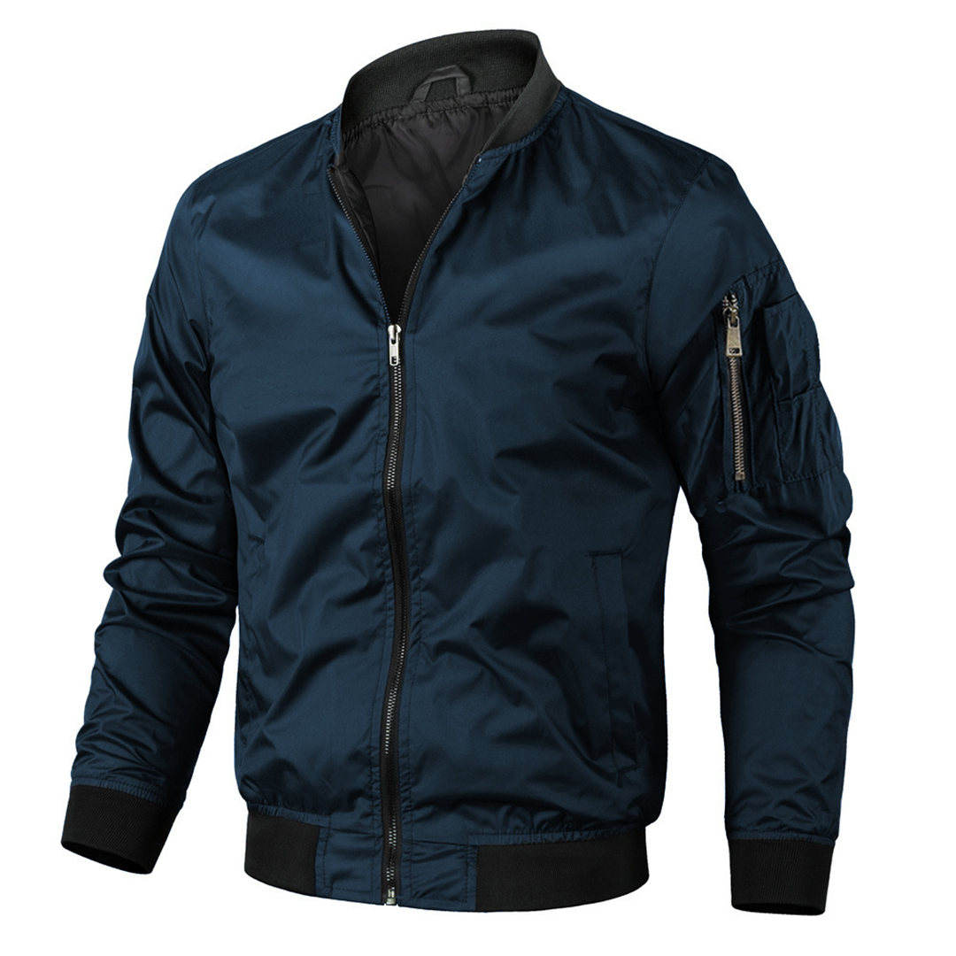 Men's lightweight bomber jacket full zip, summer outerwear in multiple colours