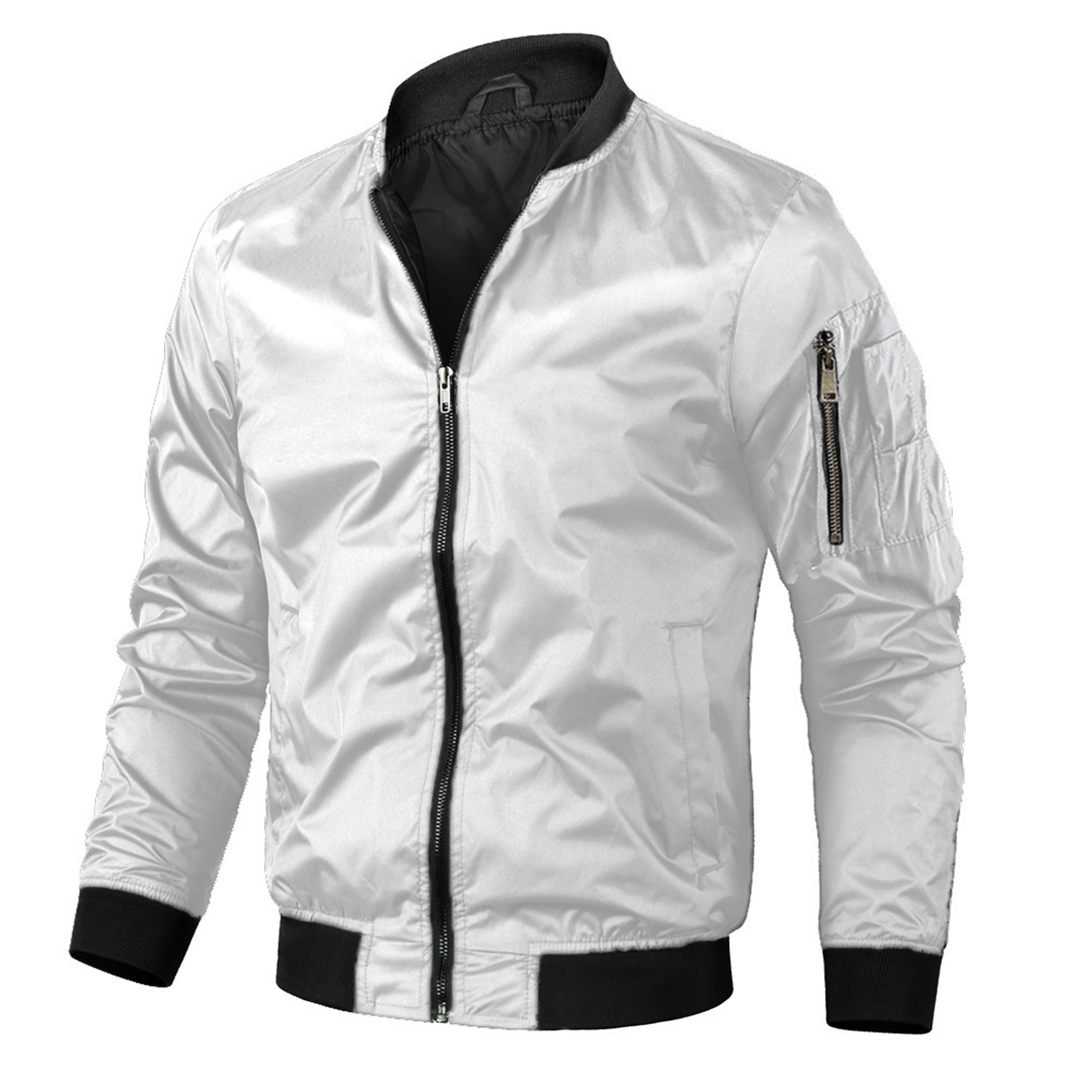 Men's lightweight bomber jacket full zip, summer outerwear in multiple colours
