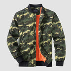 Men's lightweight windproof bomber jacket with zip-up closure, multiple colours