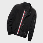 Men bomber jacket windproof lightweight with zip closure